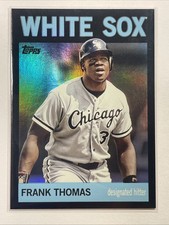 Frank Thomas 2025 Topps Archives Baseball #72 Black Foilboard Holo