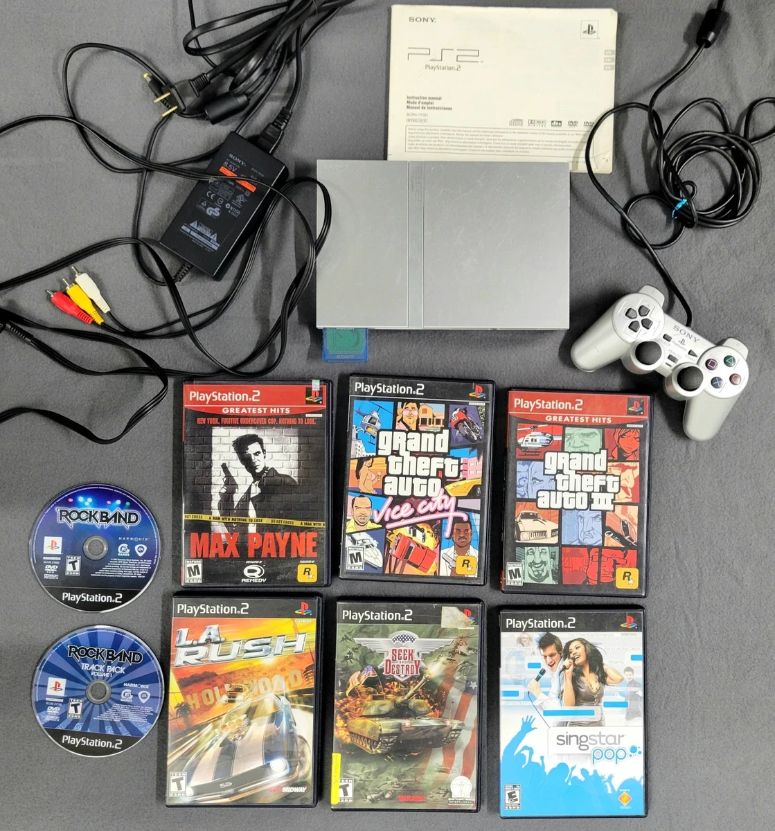 Sony PlayStation 2 - Slim NTSC-U/C (US/Canada) Silver Consoles for