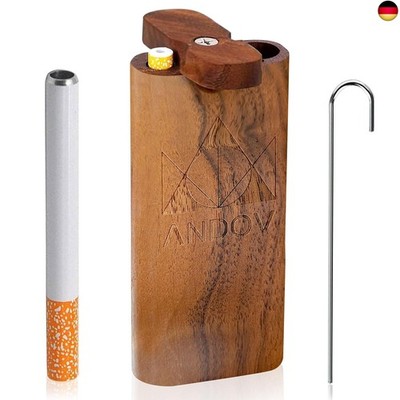 One Hitter Kiffer Zubehör Purpfeife Set Stash Box Pfeife Räuchern Zubehör Tabak 