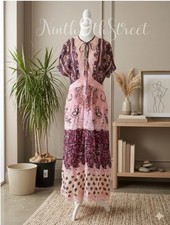 FARM Rio x Anthropologie Glam Tapestry Lace Maxi Dress Women's Medium NWT