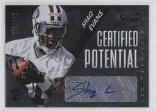 2014 Certified Potential Mirror Signatures 224/399 Shaquelle Evans Shaq Auto 0w6
