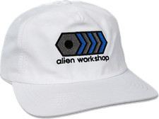 ALIEN WORKSHOP BOLTS HAT ADJ-WHITE