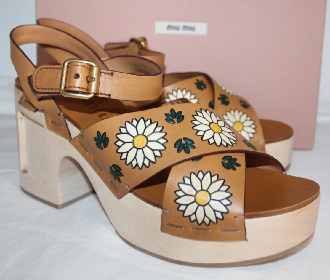 Women's Floral Miu Miu Sandals for sale | eBay
