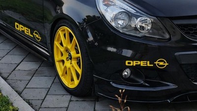 2x Aufkleber für Opel 20cm Corsa Astra Insignia Vectra Kadett