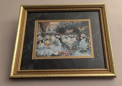 Le Diner A L'Hotel Ritz Paris 1904 Pierre-Georges Jeanniot Framed Matted Print 