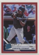 2019 Panini Donruss Rated Rookie Holo Red Christin Stewart #32 o6n