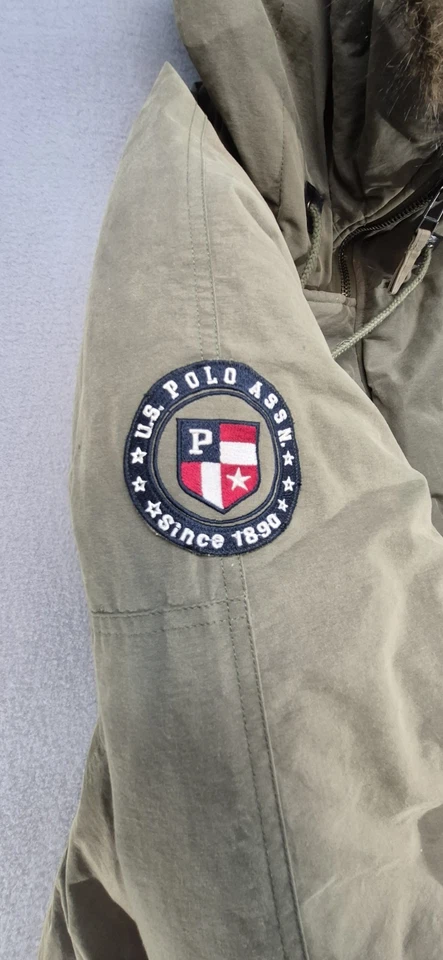 Abrigo chaqueta acolchada cálida de invierno para hombre U.S. Polo Assn 1890 con capucha talla: XL Foto 4 de 4