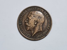 Lote L.22 Moneda Gran Bretaña UK Un 1 Penique 1917 Coleccionista Subasta