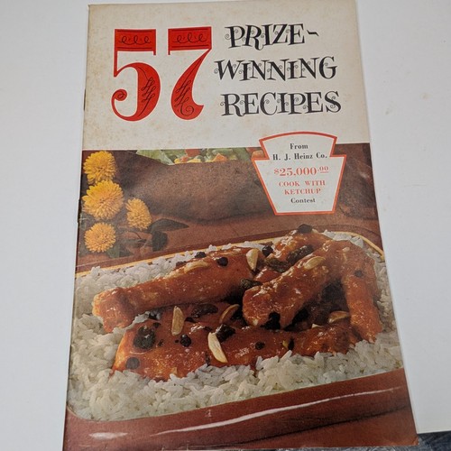 c1950s Heinz 57 Prize-Winning Recipes Cookbook Brochure Ketchup Contest Vtg PA