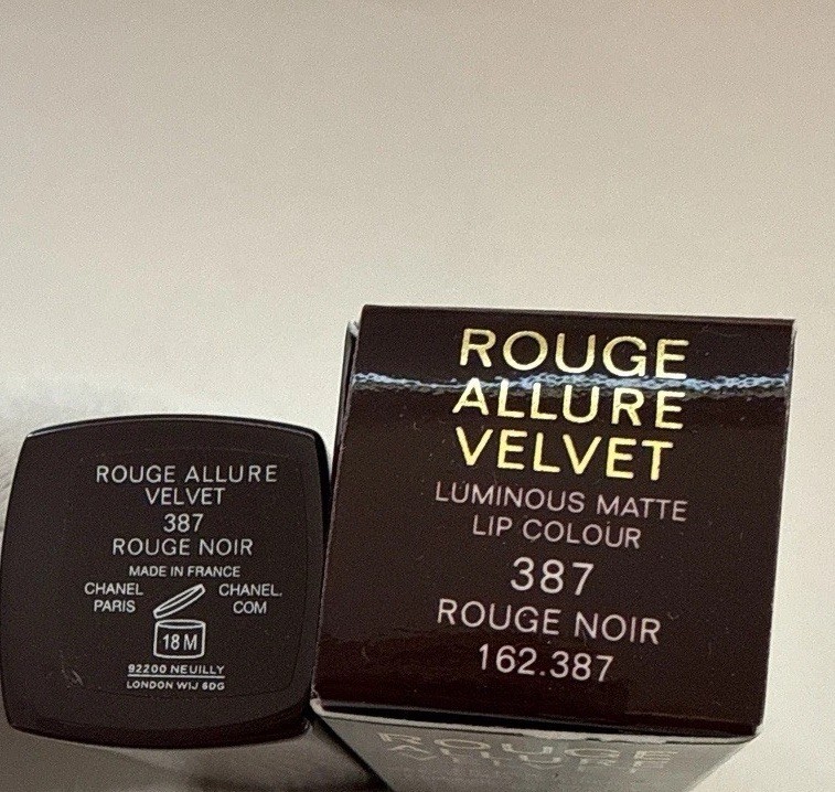 CHANEL Rouge Allure Velvet 387 ROUGE NOIR Lipstick - Spring 2026
