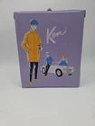 Vintage 1962 Ken Doll Lavender Ponytail Carrying Case 2 Drawers & Clotges Hanger