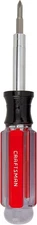 CRAFTSMAN Screwdriver Multi-Bit Set, 6 in 1, Acetate Handle (CMHT66052) Red 