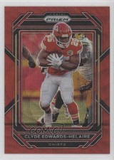 2022 Panini Prizm Red Wave Prizm /149 Clyde Edwards-Helaire #140 0ym4