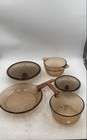 Visions Corning Ware Brown Saucepan And Casserole Dish With Lid Lot Of 3 — photo 3