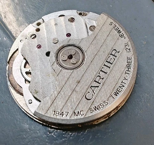 cartier automatic Cal 1847 mc MOVEMENT INCOMPLETE movement damaged