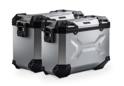 SW-Motech TRAX ADV Aluminum Pannier System Silver 45/37L Fits Honda CRF1100L/A...