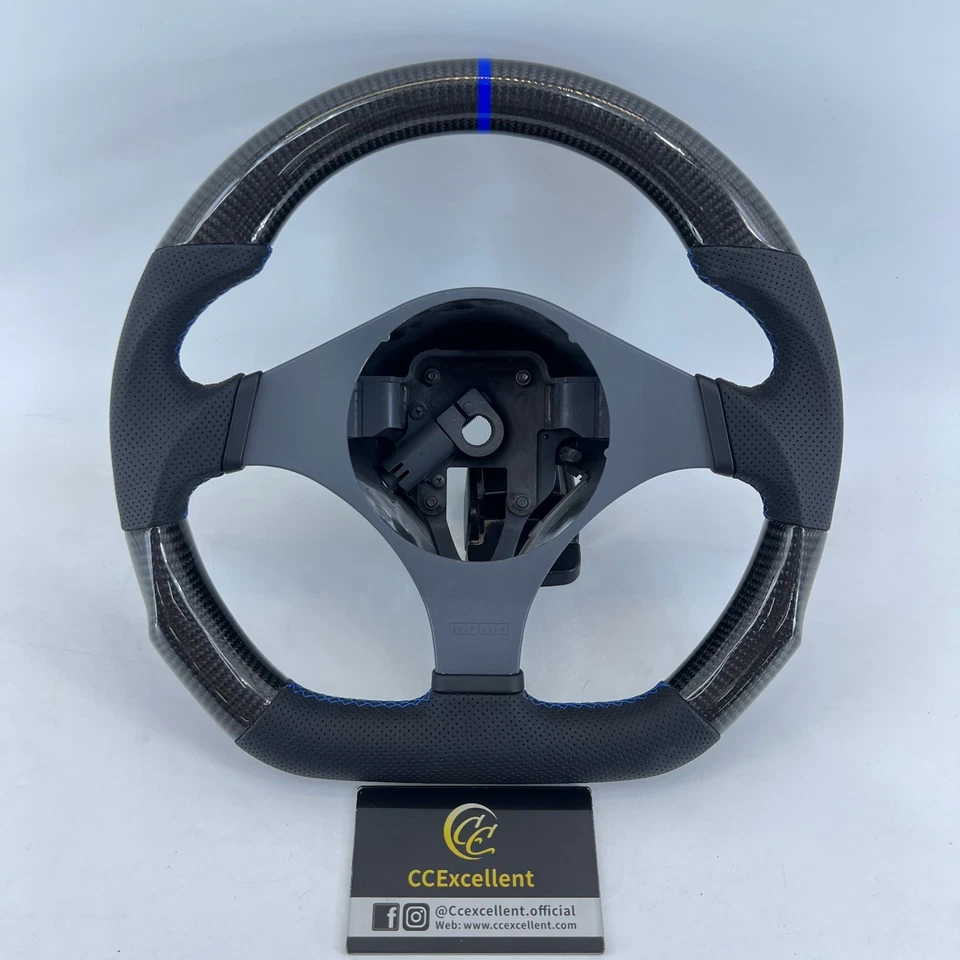 For mitsubishi Evo7 Evo8 Evo9 2002-2007 real carbon fiber steering wheel - Изображение 2 из 4