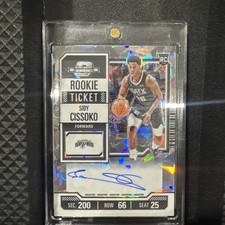 2024 Contenders Optic Rookie Ticket Cracked Ice Auto Sidy Cissoko Variation /23