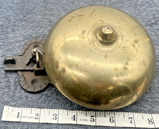 Antique Brass & Iron Pull String Bell Hotel Servant Call Door Store abbes VIDEO