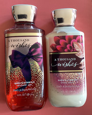 Bath  Body Works A THOUSAND WISHES Shower Gel  Body Lotion 8 oz / 10 oz NEW