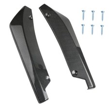 2PCS Rear Bumper Lip Splitter Canard Diffuser Spoilers, Car Side Carbon fiber