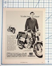 1966 Ducati Monza Jr. Motorcycle Vintage Print Ad Cycle Magazine