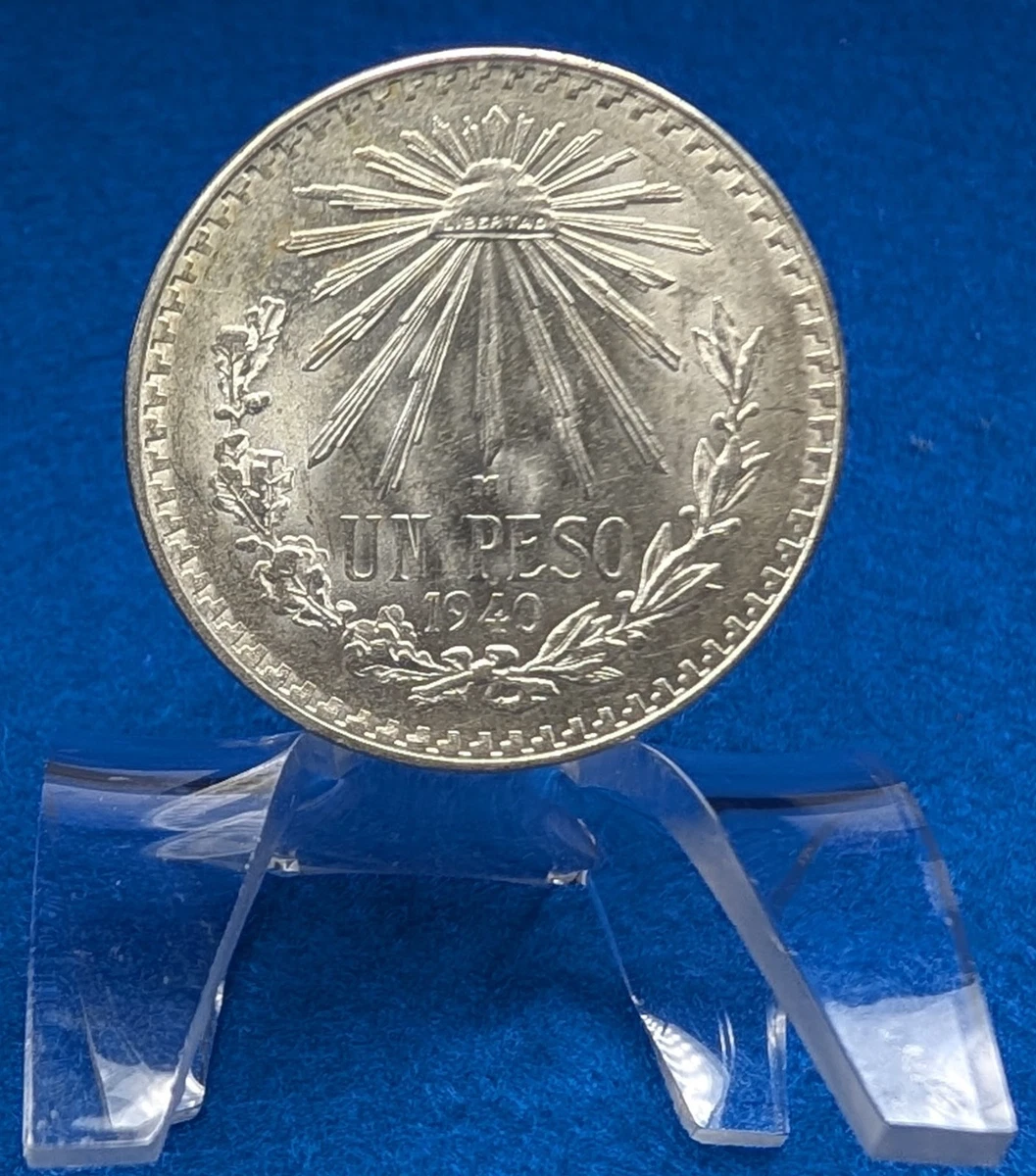 メキシコ　UNPESO 1940 1ペソ銀貨 25+ 1 Peso 1940 Year Mexican Coins (1905-Now) for sale | Updated