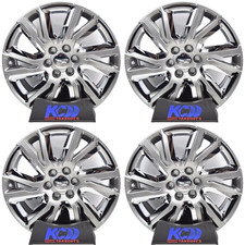22 Cadillac Escalade Factory Oem Silver And Chrome Wheels Rims 23377419 22 Cadillac Escalade Factory Oem Silver And Chrome Wheels Rims 23377419