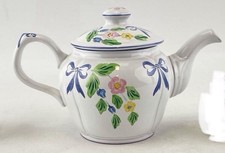 Herend Village Blue Bow Tea Pot