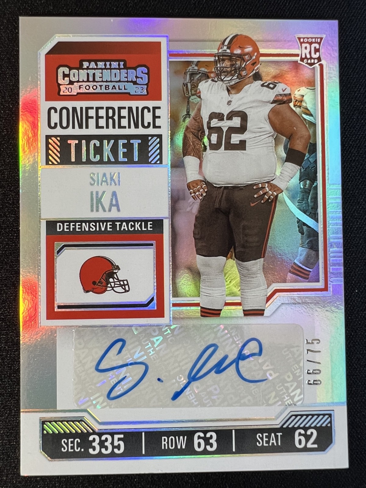 Siaki Ika Panini Contenders #182 Autograph