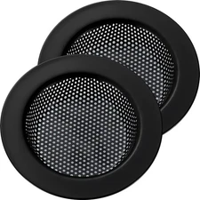 LASSHSWA 2 PCS Matte Black Kitchen Sink Strainer Stainless Steel, 