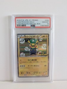 2016 POKEMON JPN XY PROMO #295 LUIGI PIKACHU PSA 10