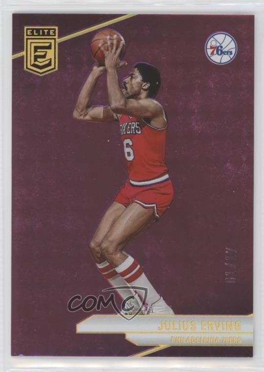 2023-24 Donruss Elite FOTL FOTL Pink /17 Julius Erving #179 HOF 1pe9