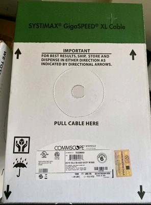 Blue - SYSTIMAX 2071E GigaSPEED XL Cat6 Blue Plenum Cable 2071E  1000 ft New 
