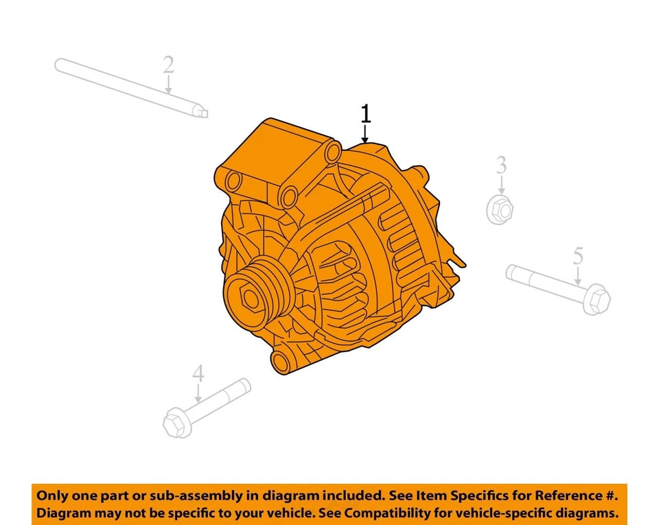 Alternador Ford Fiesta 2013 fabricante de equipos originales 123 k millas - LKQ401205301 Foto 4 de 4