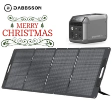 768Wh 600W Power Station 600L Solar Generator 210W Foldable Solar Panel Dabbsson