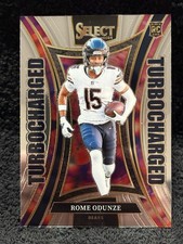 2024 Panini Select Rome Odunze Turbocharged #22 Chicago Bears (RC)