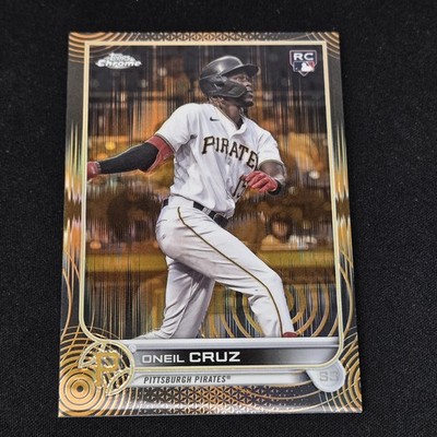 Oneil Cruz 2022 Topps Chrome Sonic Orange Black Refractor RC #128 /25 Pirates