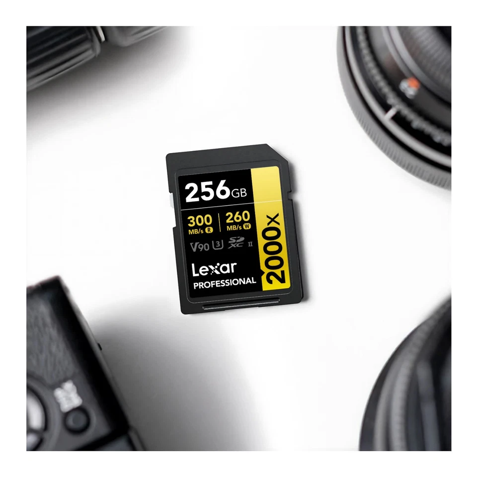 Lexar Professional 256GB 2000x UHS-II SDXC Memory Card (2-Pack) Bundle (3 Items) - Image 4 of 4