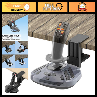 Quick Release Desk Mount for Joysticks - Compatible with Thrustmaster, Logitech,