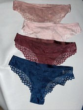Adrienne Vittadini Studio Woman  s Size Small S Lace Detail 4-pack Panties