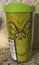 TERVIS GRINCH WHO STOLE CHRISTMAS 16 OZ TUMBLER CUP WITH GREEN LID