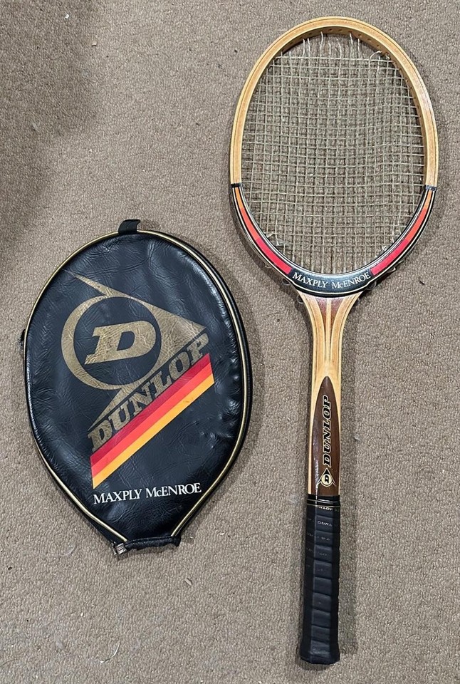 NEW DUNLOP MAXPLY Fort Graphite M4 Wood Tennis Vintage,Made In England EUR 99,99 - FR