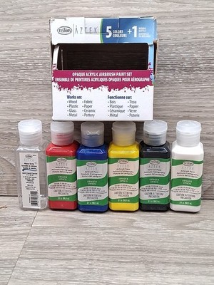 5+1 Testors Aztek Opaque Acrylic Airbrush Paint Set / 2oz - Hobby & Model