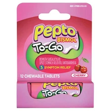 Pepto Bismol To Go Chew Cherry