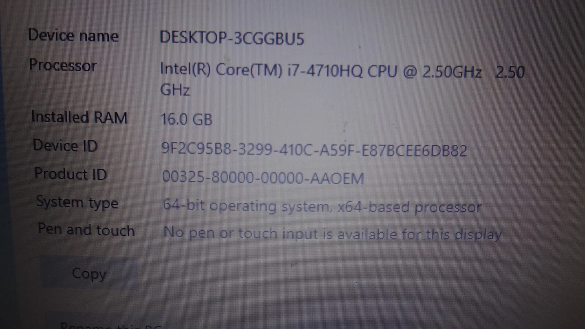 Toshiba Windows 10 Intel Core i7 4th Gen. PC Laptops & Netbooks