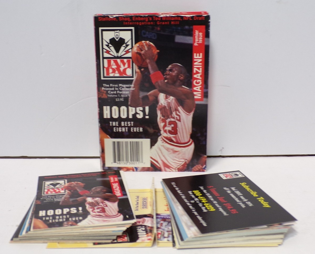 Jam Pac HOOPS! Magazine MICHAEL JORDAN Premiere Issue Card Format