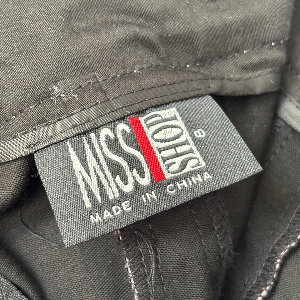 Miss Shop Womens Vintage Y2K Low-Waist A-Line Skirt Preppy Coquette Black/Pink 8 - image 3 of 4