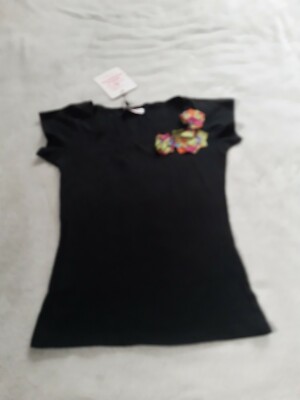 Divina Providencia Damen Kurzarm Tshirt Schwarz Grösse 36 R8117