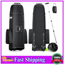 Padded Golf Travel Bag with Wheels, Waterproof, Luggage Lock, 1200D Oxford